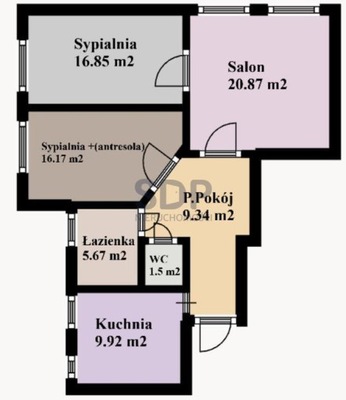 Mieszkanie, Wrocław, Stare Miasto, 78 m²