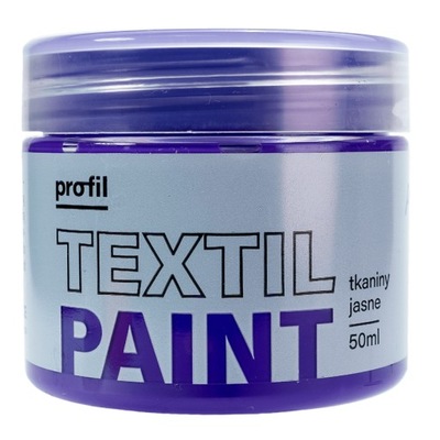 FARBA DO TKANIN JASNYCH FIOLET 50ML TEXTIL PAINT