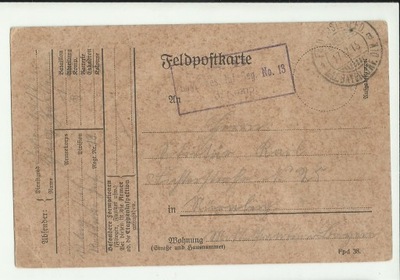 19/ Feldpost 1915