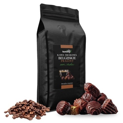 Kawa belgijskie praliny arabica 1 kg ziarno Tommy