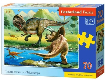 Puzzle 70. Tyrannosaurus vs Triceratops CASTORLAND