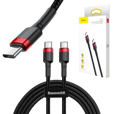 Kabel USB-C Do USB-C Szybkie Ładowanie Baseus PD 60W 3A Power Delivery 1m