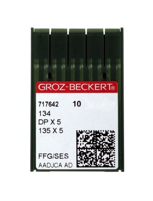 Igły do stebnówki Groz-Beckert 135x5 DPx5 SES 90