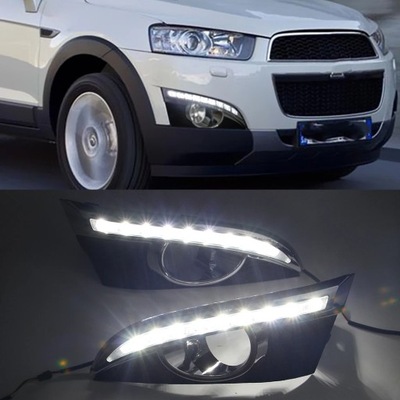 LIGHT LED DRL FROM HOLE ON LAMP PRZECIWMGIELON FOR CHEVROLETA CAPTIVA 2011 2012 2013  