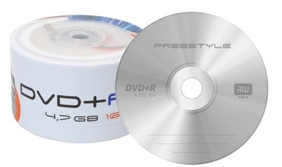 Płyty Omega DVD+R 4,7GB Prędkość 16x op. 50 szt