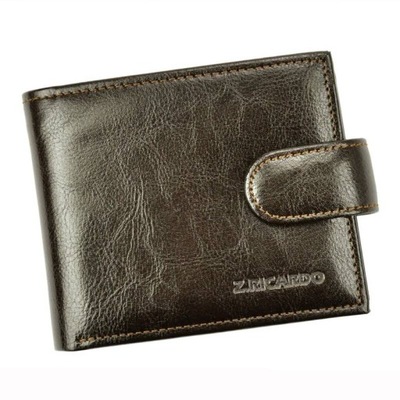 Elegancki pojemny skórzany męski portfel Z.Ricardo