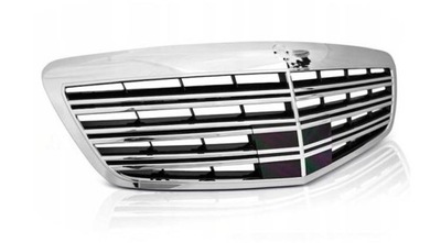 RADIATOR GRILLE MERCEDES W221 09-13 S65 AMG CHROME BLACK  