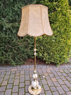 Piękna stylowa lampa stojąca Podłogowa z marmurem