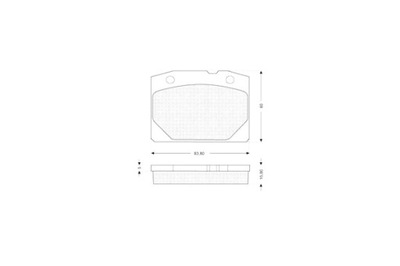 STARLINE КОЛОДКИ ТОРМОЗНЫЕ LADA 2101-2109 1 КОМПЛЕКТ