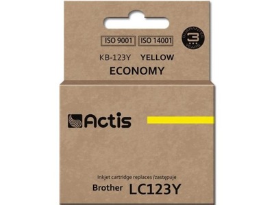 Tusz ACTIS do Brother LC123Y KB-123Y Żółty