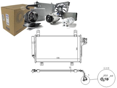 NISSENS CONDENSER RADIATOR AIR CONDITIONER KD6261480 - milautoparts-fr.ukrlive.com