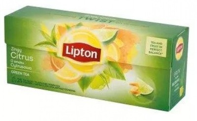 Herbata LIPTON Green Tea 25 torebek cytrynowa