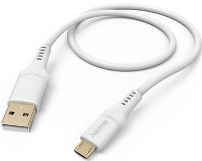 Kabel USB – Micro USB HAMA Flexible 1.5 m Biały