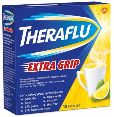 Theraflu Extra Grip 10sasz. przeziębienie grypa