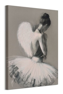 Obraz na płótnie Hazel Bowman Anielska Baletnica Obrazy na ścianę 60x80 cm