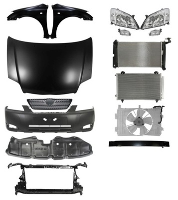 Toyota corolla хэтчбек 02-04 капот бампер фото №1