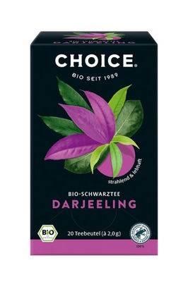 Herbata czarna BIO DARJEELING 20 torebek Choice