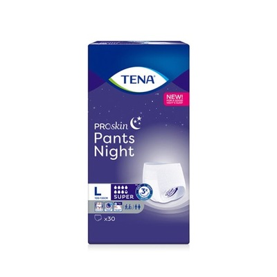 Majtki chłonne TENA Pants ProSkin Super Night L 30
