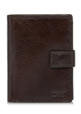 OCHNIK Brązowy skórzany portfel męski PORMS-0605-89