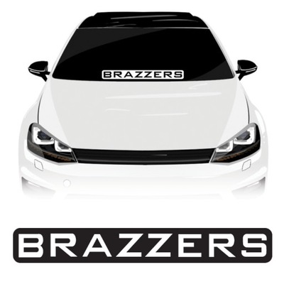 BRAZZERS - Naklejka duża na szybę 50 cm