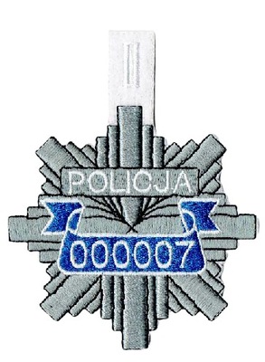 Gwiazda POLICJA zawieszka Naszywka 2348