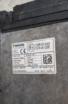 Webasto ducato boxer jumper 2017 фото №1