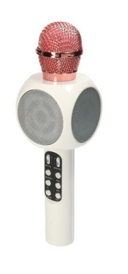 MIKROFON BEZPRZEWODOWY KARAOKE WS-1816 BLUETOOTH BIAŁY