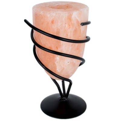 ŚWIECZNIK SOLNY KIELICH 1,3-1,5KG SÓL HIMALAJSKA