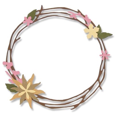 Zestaw wykrojników Thinlits Sizzix - Pretty Wreath