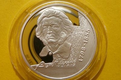 10 RUBLI BIAŁORUŚ 1998 ADAM MICKIEWICZ Ag 925 2TYS