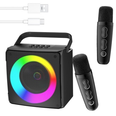 BEZPRZEWODOWY MASZYNA DO KARAOKE GŁOŚNIK BLUETOOTH Z 2 MIKROFON