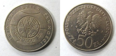 PRL., 50 ZŁ, 1981 ŚWIATOWY DZIEŃ ŻYWNOŚCI