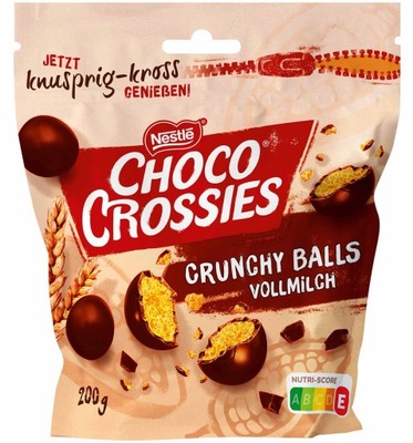 CHOCO CROSSIES CRUNCHY BALLS MLECZNE 200g Z NIEMIE