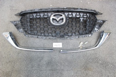 Mazda cx5 cx-5 ii 2 lift решітка радіатора решітка радіатора решітка радіатора , хром правий i лівий, значок фото №1
