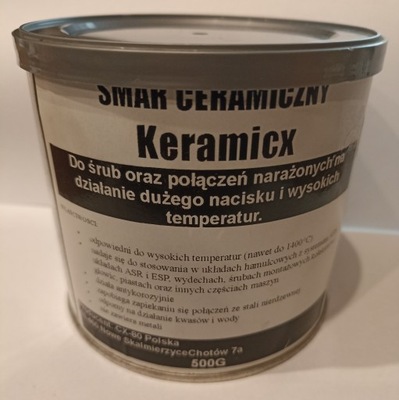 CX80 SMAR CERAMICZNY KERAMICX DO ŚRUB 500 G