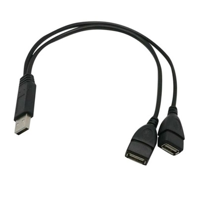 20 CM USB 2.0 Podwójny kabel USB Adapter męski