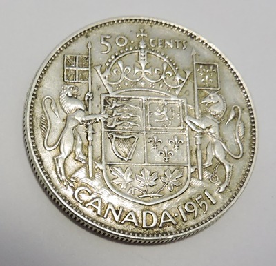 KANADA 50 cents 1951