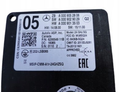 Mercedes радар попередження przed kolizją fcw-stop w решітка радіатора gle w166 166 фото №1