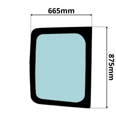 Стекло левая задняя w дверь nissan primastar wysoka 0338 фото №1