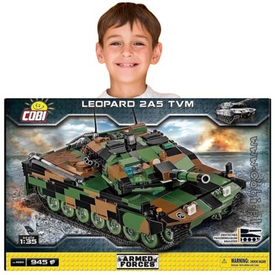 COBI Czołgi Zabawki KLOCKI Leopard 2A5 SMALL ARMY