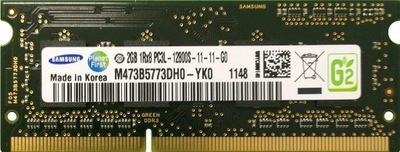 SAMSUNG 2GB PC3L-12800S 1600MHz M473B5773DH0-YK0