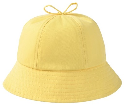 Żółty KAPELUSZ bawełniany czapka letnia BUCKET HAT r. 50-52