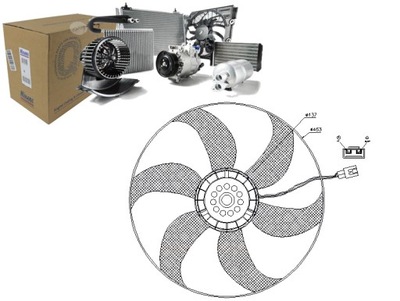 VENTILADOR DEL RADIADOR MERCEDES V 638 2 VITO W638 2.0-2.8 02.96-07.03  