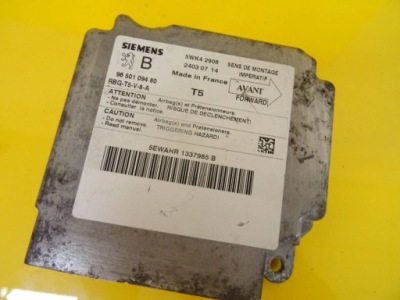 Модуль датчик подушка безопасности peugeot 307 9650109480 nr1622 фото №1