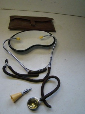 stary sprzęt medyczny stetoskop internistyczny