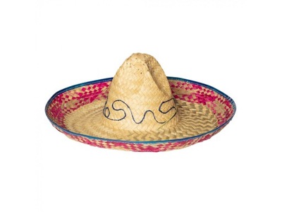 Sombrero meksykańskie słomkowe 52 cm Kapelusz