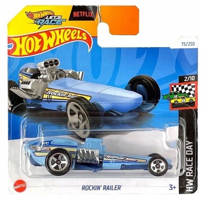 Auto resorak Hot Wheels Let's Race Rockin Railer HTC75