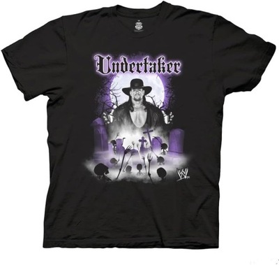 Koszulka The Undertaker Retro Graveyard Mens Black Shirt