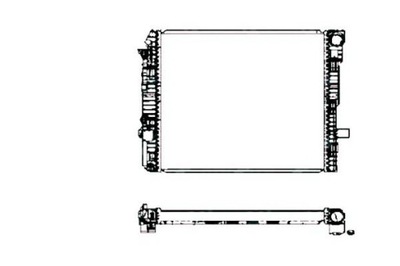 Nrf радиатор двигателя bez рамы mercedes atego, a фото №1