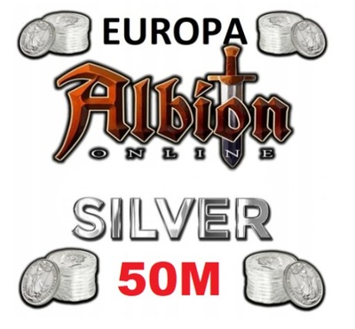 ALBION ONLINE EUROPA 50M 50MLN 50KK SILVERA SILVER COINS EU EUROPE